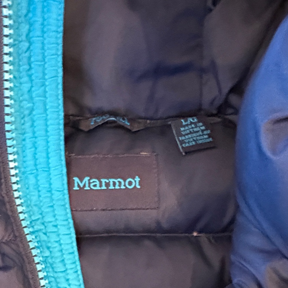 Marmot Kids Blue Puffer Jacket - Picture 4 of 7